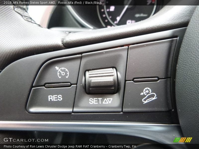 Controls of 2018 Stelvio Sport AWD