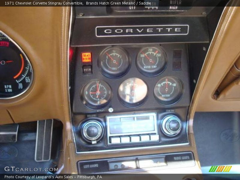 Brands Hatch Green Metallic / Saddle 1971 Chevrolet Corvette Stingray Convertible