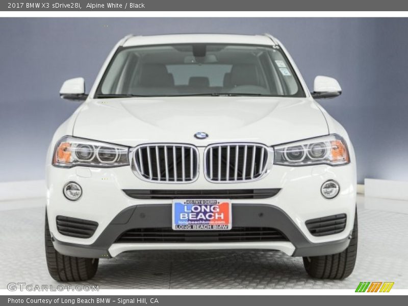 Alpine White / Black 2017 BMW X3 sDrive28i