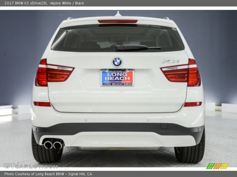 Alpine White / Black 2017 BMW X3 sDrive28i