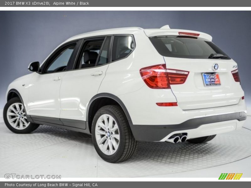 Alpine White / Black 2017 BMW X3 sDrive28i