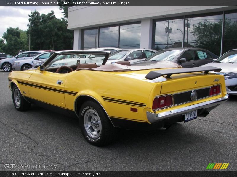 Medium Bright Yellow / Medium Ginger 1973 Ford Mustang Convertible