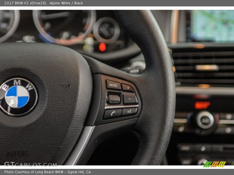 Alpine White / Black 2017 BMW X3 sDrive28i