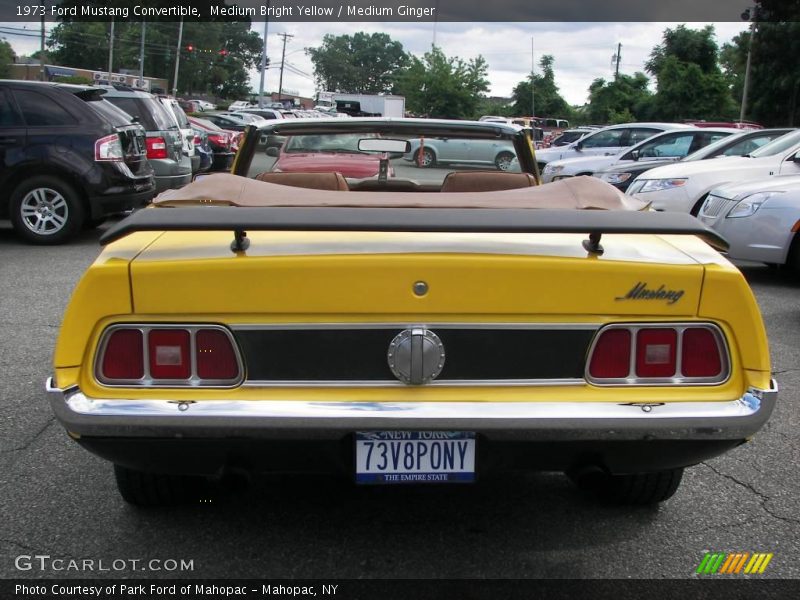 Medium Bright Yellow / Medium Ginger 1973 Ford Mustang Convertible