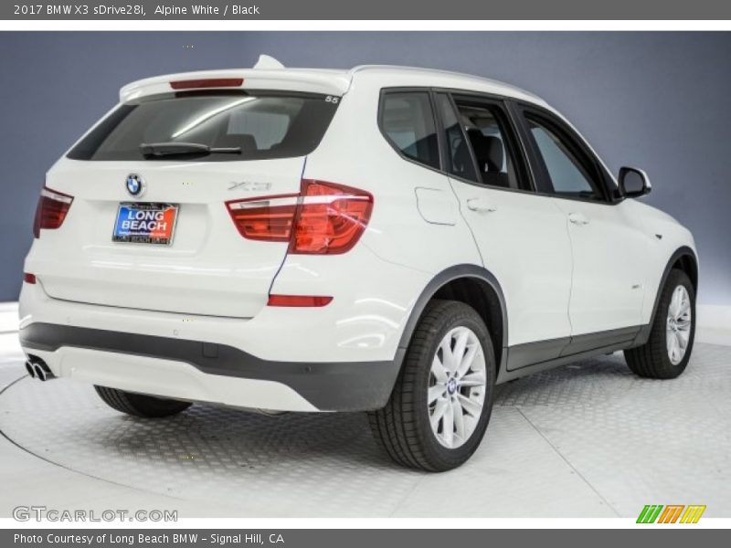 Alpine White / Black 2017 BMW X3 sDrive28i