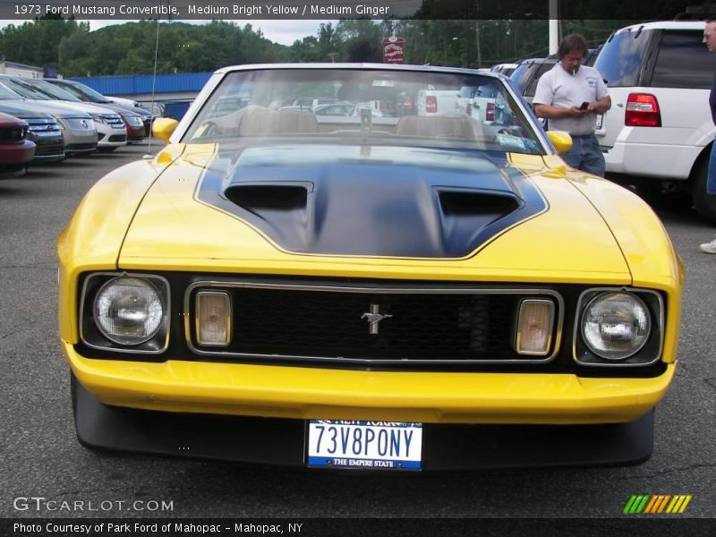 Medium Bright Yellow / Medium Ginger 1973 Ford Mustang Convertible