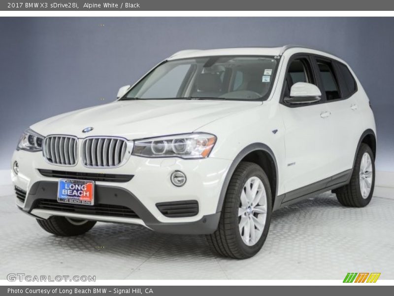 Alpine White / Black 2017 BMW X3 sDrive28i