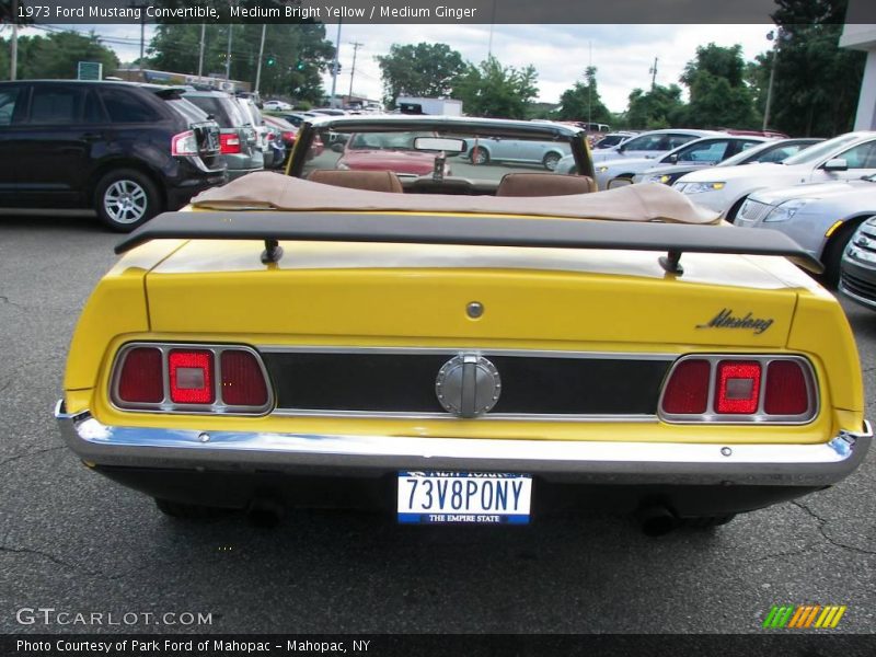 Medium Bright Yellow / Medium Ginger 1973 Ford Mustang Convertible