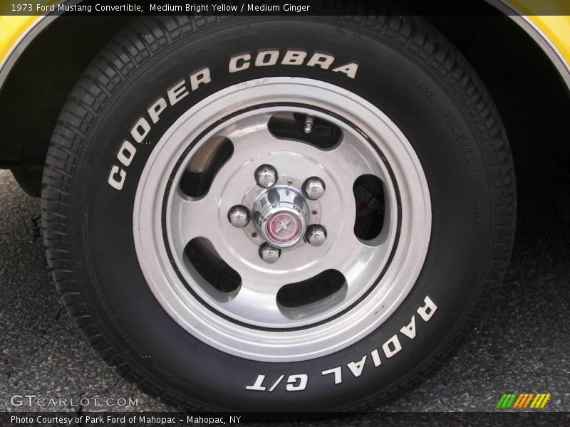 Medium Bright Yellow / Medium Ginger 1973 Ford Mustang Convertible