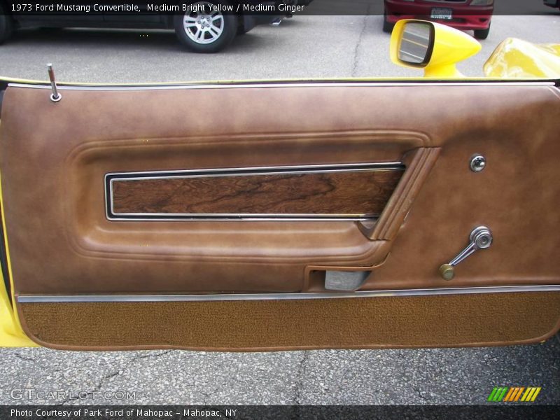 Medium Bright Yellow / Medium Ginger 1973 Ford Mustang Convertible