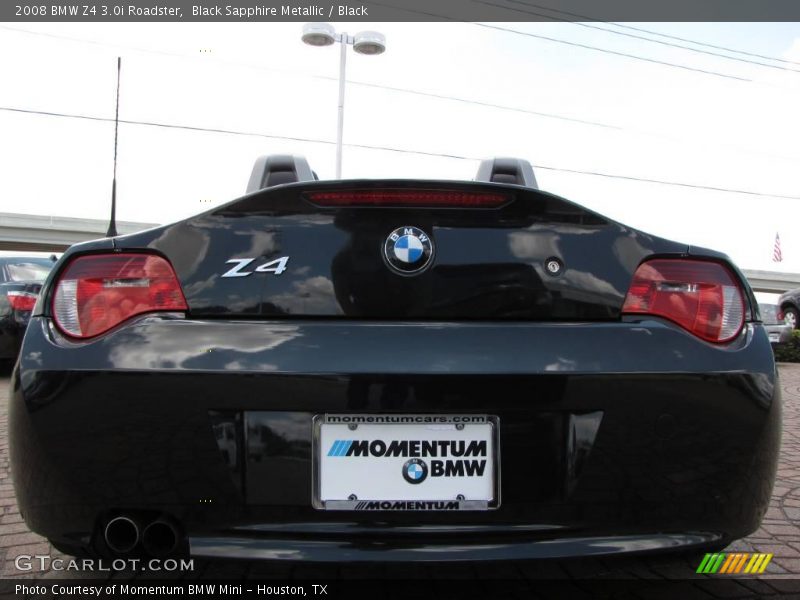Black Sapphire Metallic / Black 2008 BMW Z4 3.0i Roadster