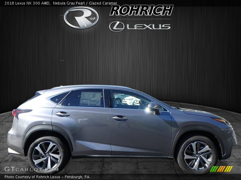 Nebula Gray Pearl / Glazed Caramel 2018 Lexus NX 300 AWD