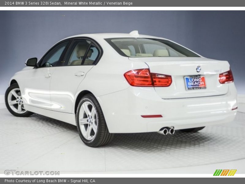Mineral White Metallic / Venetian Beige 2014 BMW 3 Series 328i Sedan
