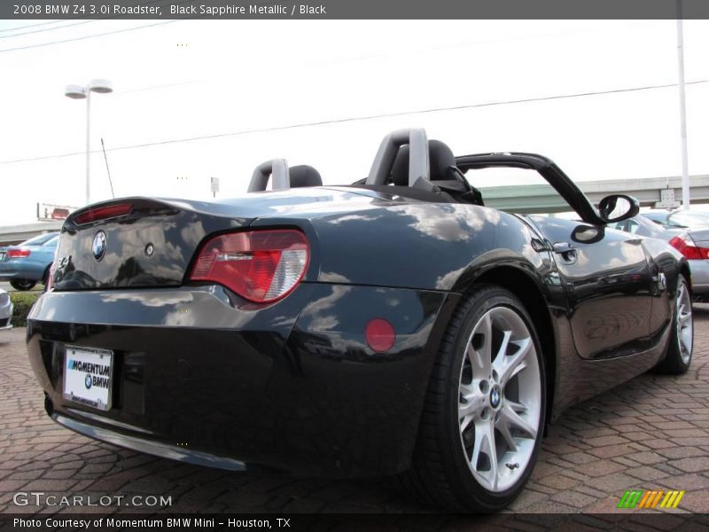 Black Sapphire Metallic / Black 2008 BMW Z4 3.0i Roadster