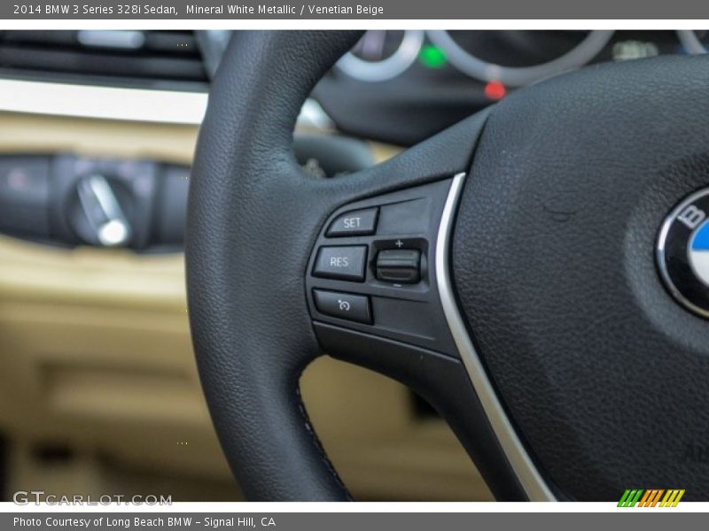 Mineral White Metallic / Venetian Beige 2014 BMW 3 Series 328i Sedan