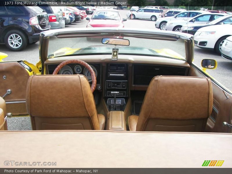 Medium Bright Yellow / Medium Ginger 1973 Ford Mustang Convertible