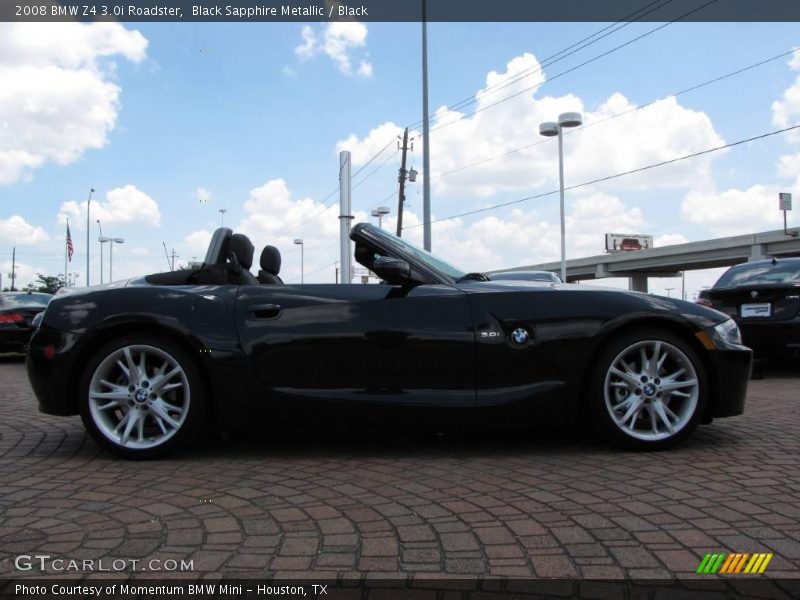 Black Sapphire Metallic / Black 2008 BMW Z4 3.0i Roadster
