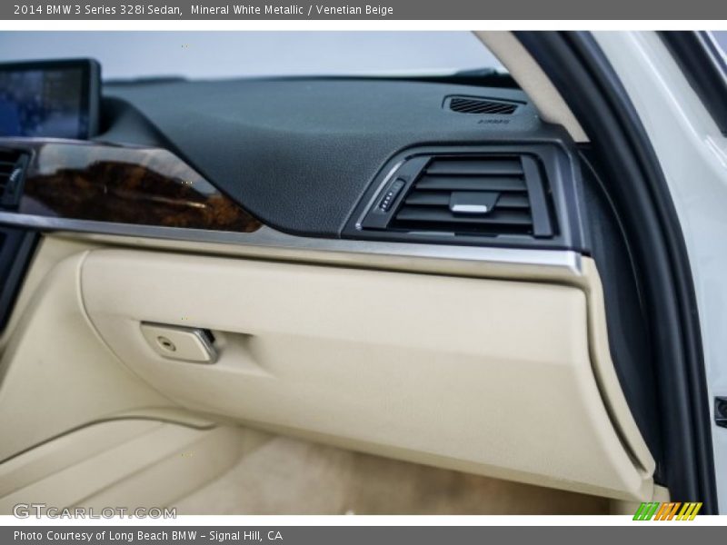 Mineral White Metallic / Venetian Beige 2014 BMW 3 Series 328i Sedan