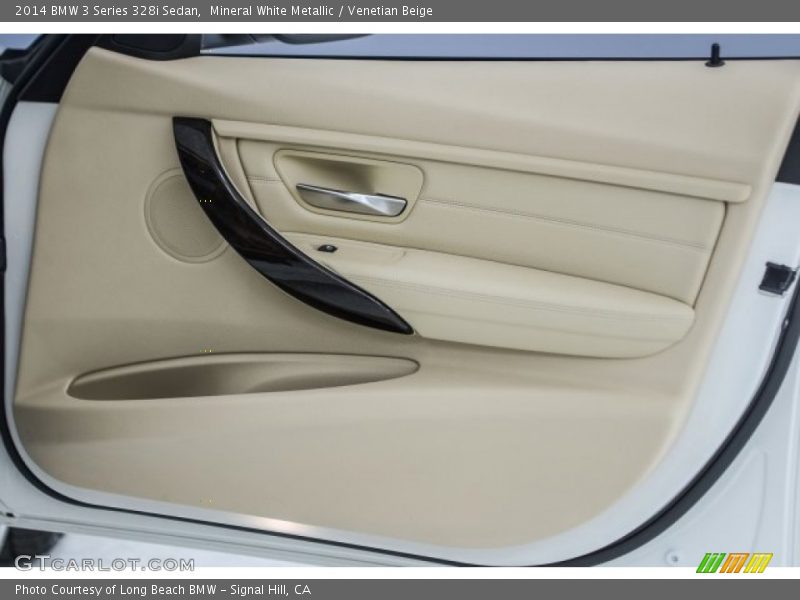 Mineral White Metallic / Venetian Beige 2014 BMW 3 Series 328i Sedan