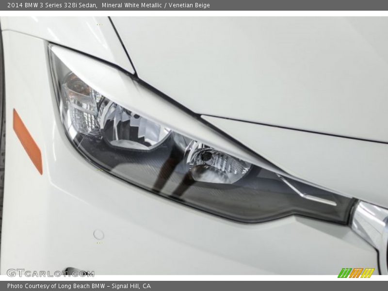 Mineral White Metallic / Venetian Beige 2014 BMW 3 Series 328i Sedan