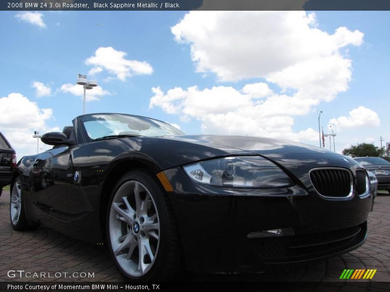 Black Sapphire Metallic / Black 2008 BMW Z4 3.0i Roadster