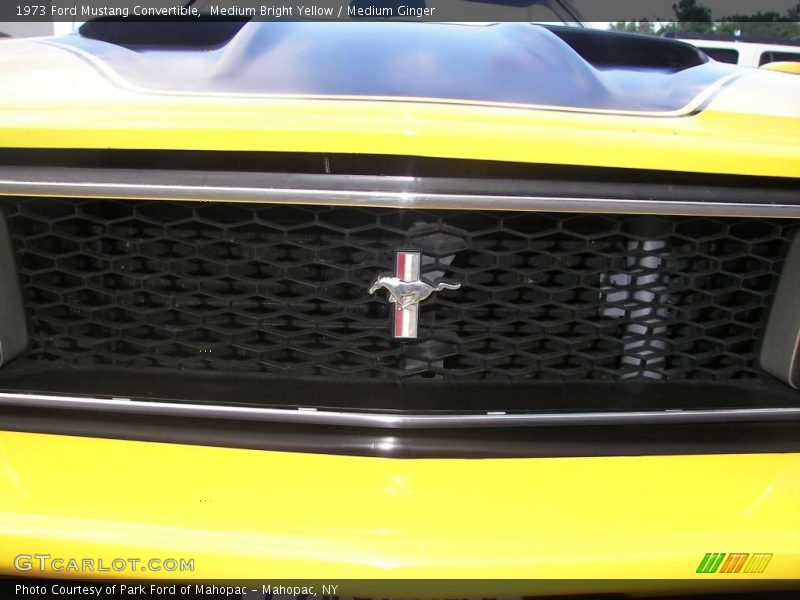 Medium Bright Yellow / Medium Ginger 1973 Ford Mustang Convertible