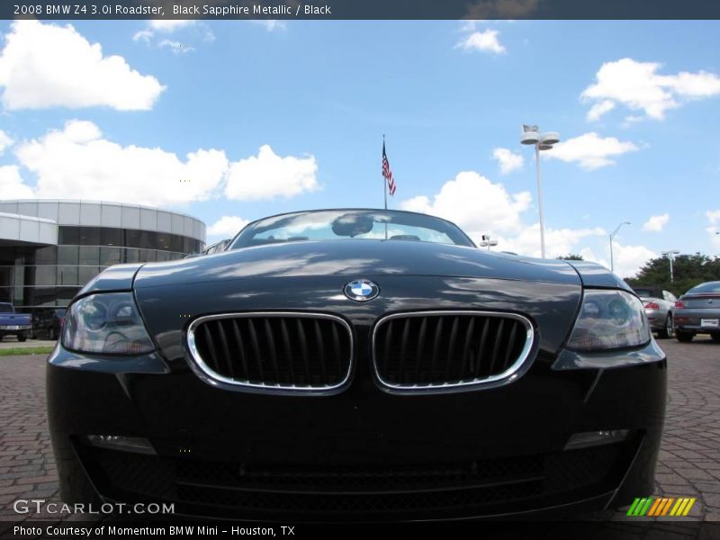 Black Sapphire Metallic / Black 2008 BMW Z4 3.0i Roadster