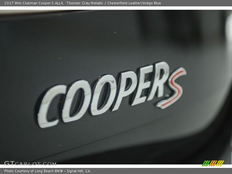 Thunder Gray Metallic / Chesterfield Leather/Indigo Blue 2017 Mini Clubman Cooper S ALL4
