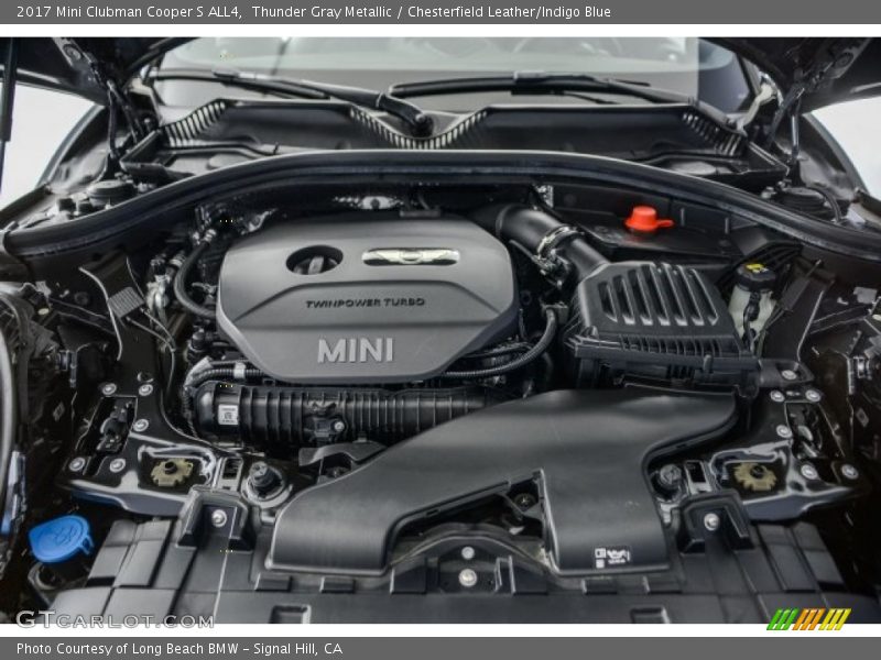 Thunder Gray Metallic / Chesterfield Leather/Indigo Blue 2017 Mini Clubman Cooper S ALL4