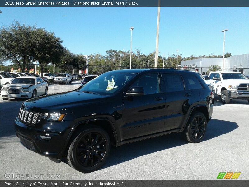 Diamond Black Crystal Pearl / Black 2018 Jeep Grand Cherokee Altitude