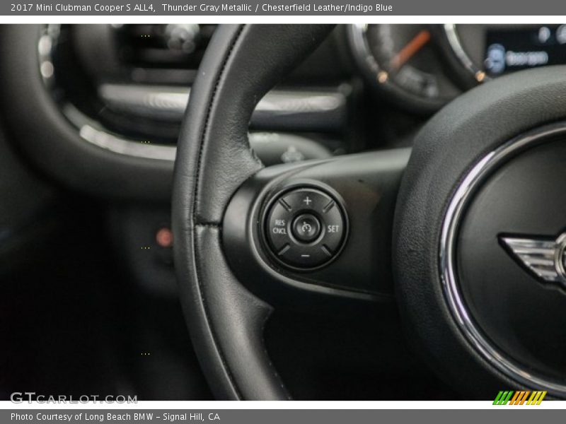Thunder Gray Metallic / Chesterfield Leather/Indigo Blue 2017 Mini Clubman Cooper S ALL4