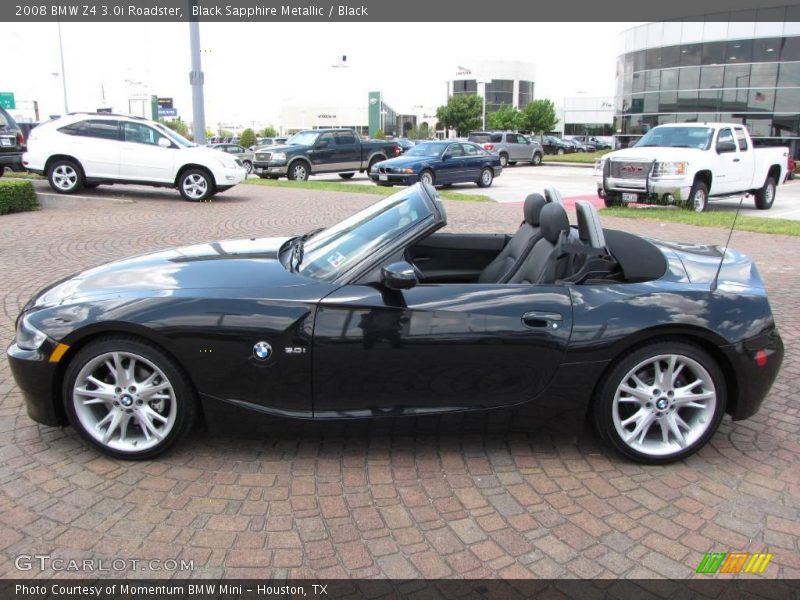 Black Sapphire Metallic / Black 2008 BMW Z4 3.0i Roadster