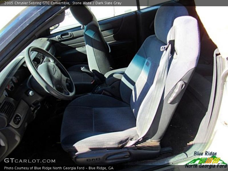 Stone White / Dark Slate Gray 2005 Chrysler Sebring GTC Convertible