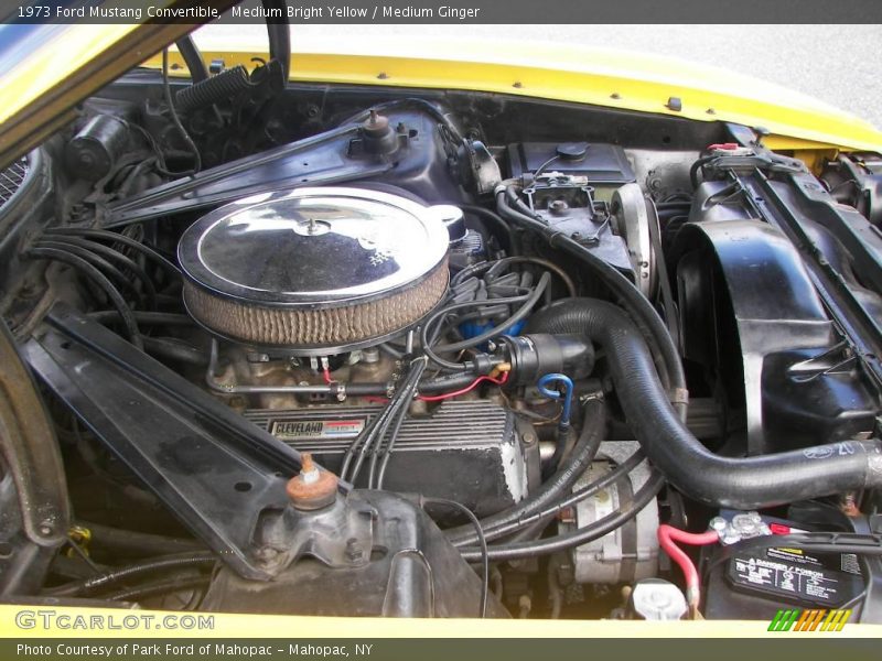 Medium Bright Yellow / Medium Ginger 1973 Ford Mustang Convertible