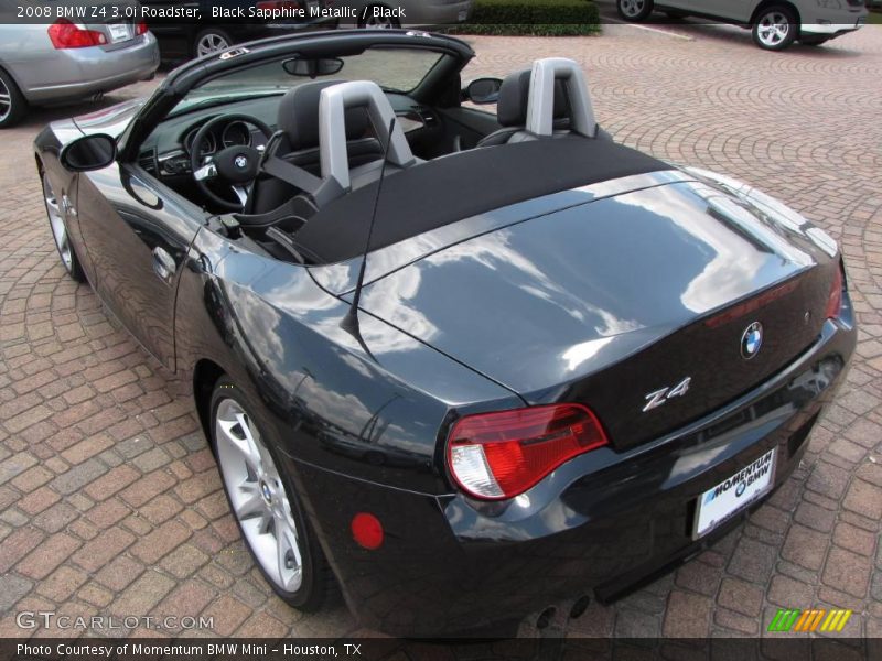 Black Sapphire Metallic / Black 2008 BMW Z4 3.0i Roadster