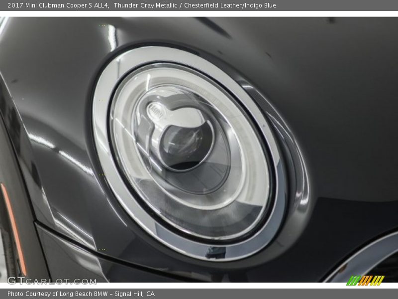 Thunder Gray Metallic / Chesterfield Leather/Indigo Blue 2017 Mini Clubman Cooper S ALL4