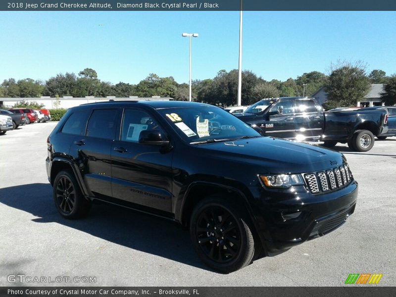 Diamond Black Crystal Pearl / Black 2018 Jeep Grand Cherokee Altitude