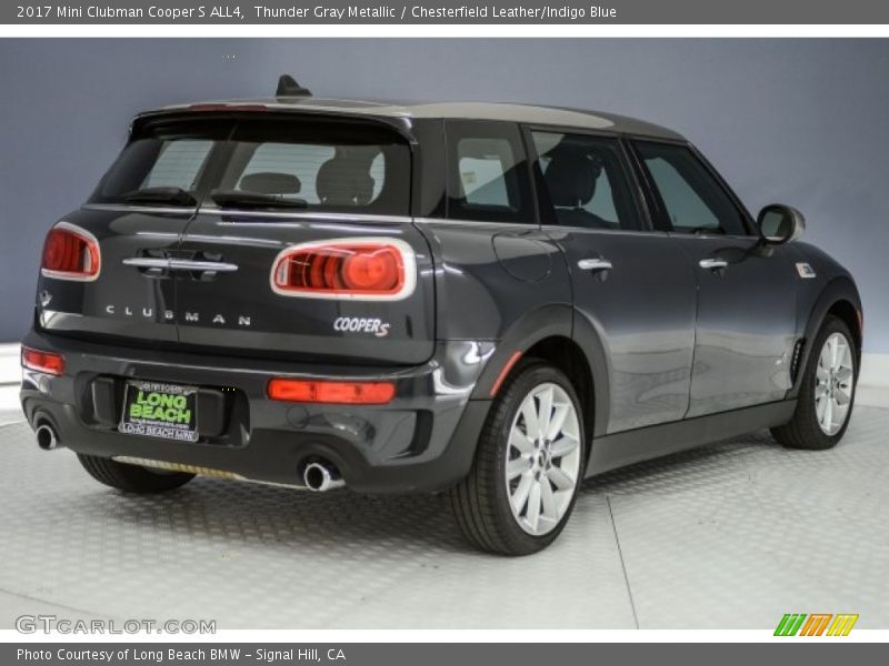 Thunder Gray Metallic / Chesterfield Leather/Indigo Blue 2017 Mini Clubman Cooper S ALL4