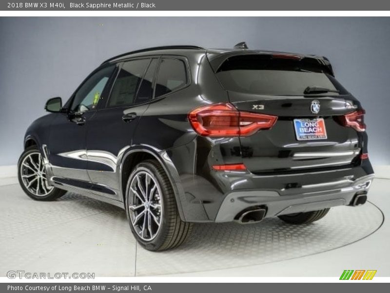 Black Sapphire Metallic / Black 2018 BMW X3 M40i