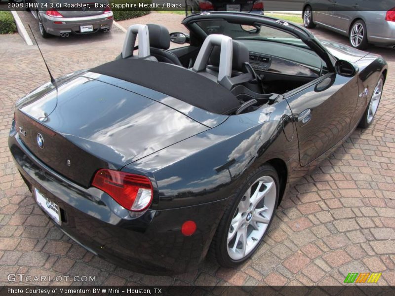 Black Sapphire Metallic / Black 2008 BMW Z4 3.0i Roadster