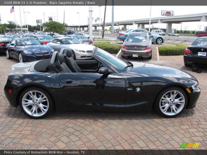 Black Sapphire Metallic / Black 2008 BMW Z4 3.0i Roadster
