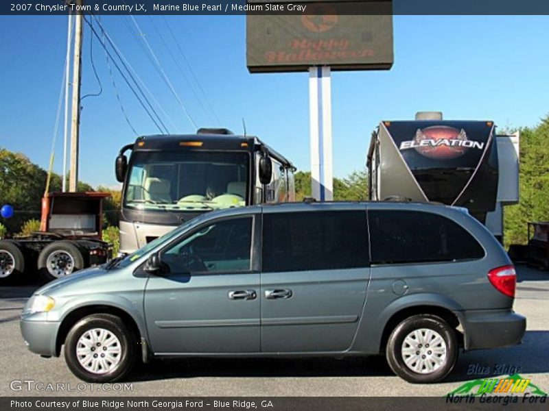 Marine Blue Pearl / Medium Slate Gray 2007 Chrysler Town & Country LX