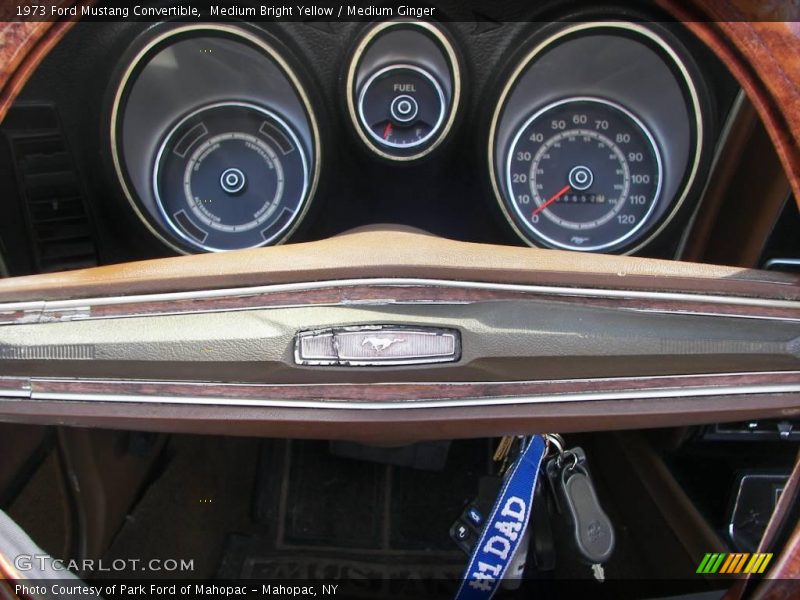 Medium Bright Yellow / Medium Ginger 1973 Ford Mustang Convertible