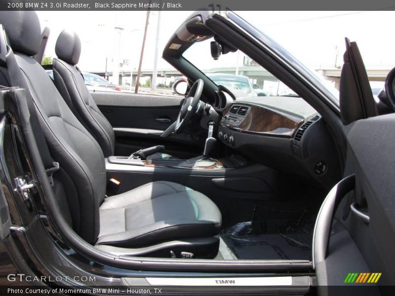 Black Sapphire Metallic / Black 2008 BMW Z4 3.0i Roadster