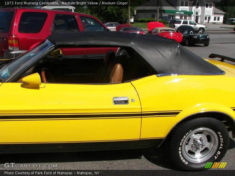 Medium Bright Yellow / Medium Ginger 1973 Ford Mustang Convertible