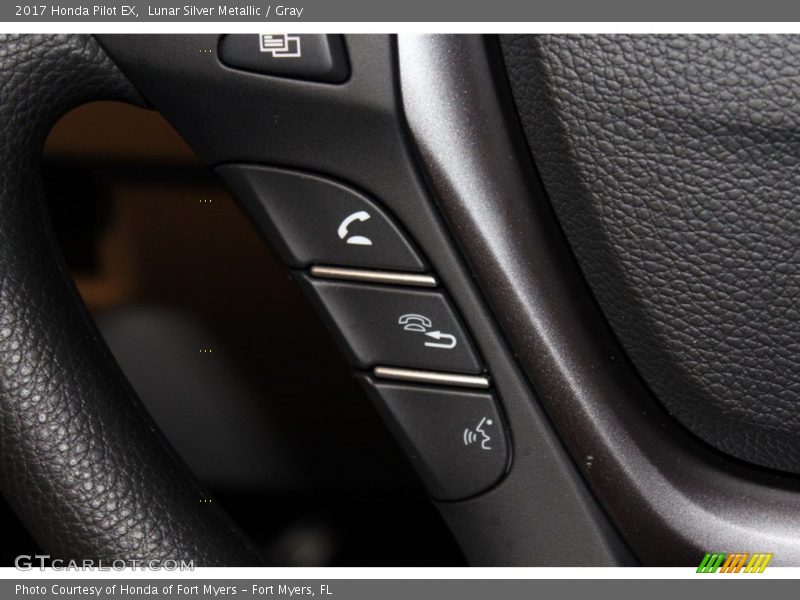 Lunar Silver Metallic / Gray 2017 Honda Pilot EX