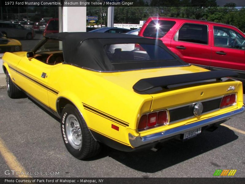 Medium Bright Yellow / Medium Ginger 1973 Ford Mustang Convertible