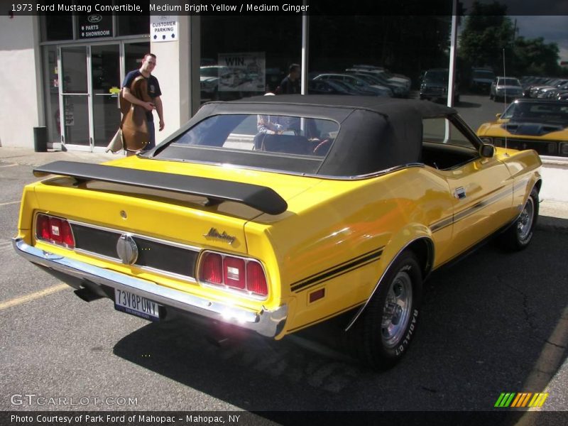 Medium Bright Yellow / Medium Ginger 1973 Ford Mustang Convertible