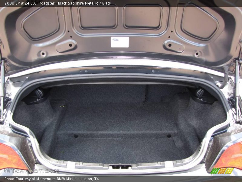 Black Sapphire Metallic / Black 2008 BMW Z4 3.0i Roadster