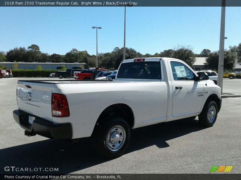 Bright White / Black/Diesel Gray 2018 Ram 2500 Tradesman Regular Cab